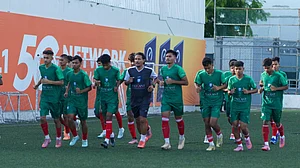 X/Bangladesh Football Federation : The Bangladesh U20 football team trains in Maldives ahead of the SAFF U20 Championship.