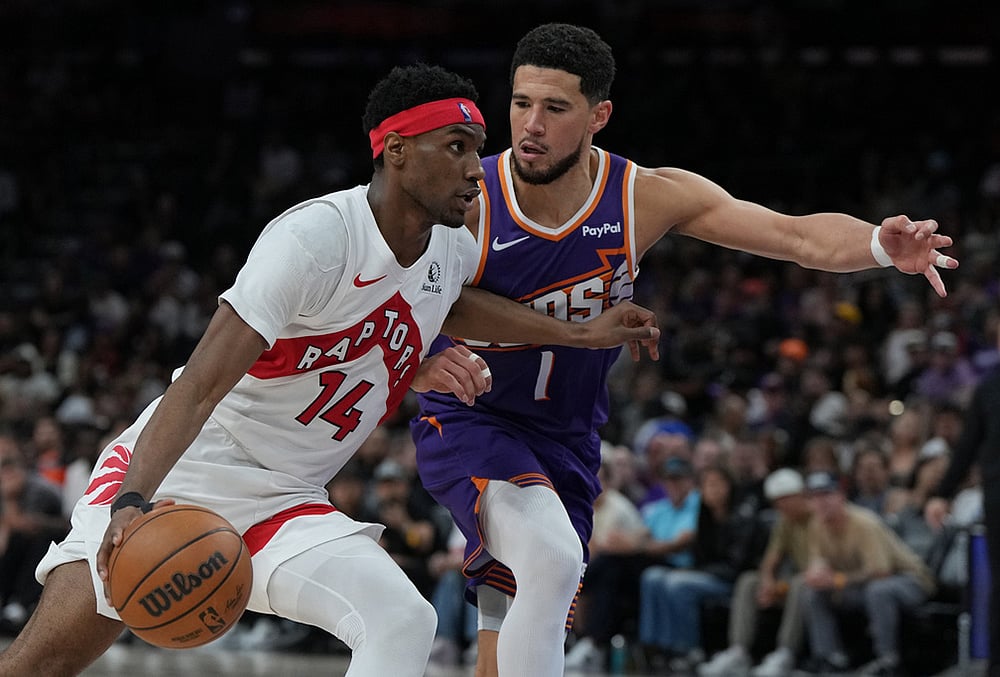 Phoenix Suns Vs Toronto Raptors NBA basketball- Jakobe Walter