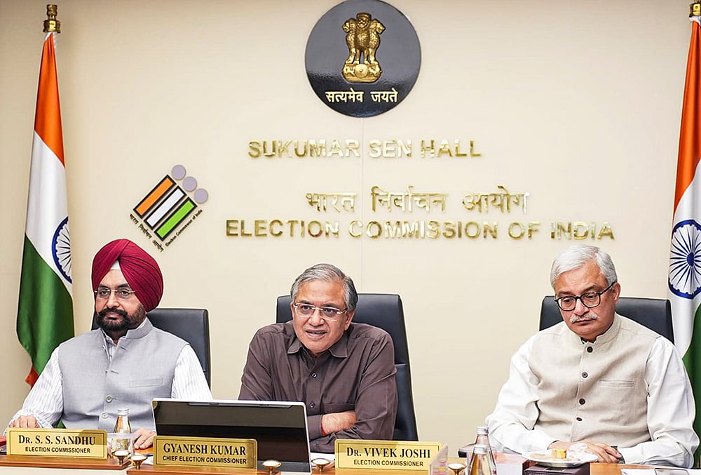 ECI chairs a meeting ahead state elections