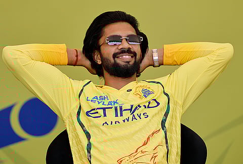 Chennai Super Kings captain Ruturaj Gaikwad poses for a photo in Mumbai ahead of the Indian Premier League 2026 meeting with the Board of Control for Cricket in India.