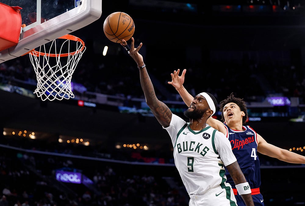 LA Clippers Vs Milwaukee Bucks NBA basketball-Bobby Portis
