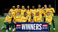 X/Proteas Men : South Africa beat New Zealand by 33 runs in 5th T20I to seal the series by 3-2.