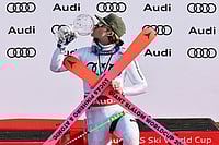 Men's Giant Slalom WC: Lucas Pinheiro Braathen Bags Title In Norway | Photo: AP/Marco Trovati : Brazil's Lucas Pinheiro Braathen holds the globe trophy for the alpine ski, men's giant slalom discipline title, at the Lillehammer World Cup Finals, in Hafjell, Norway.