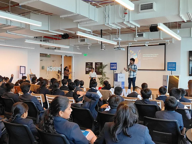 Manchester Global School, Hyderabad, Students participating in leadership and innovation activities - null