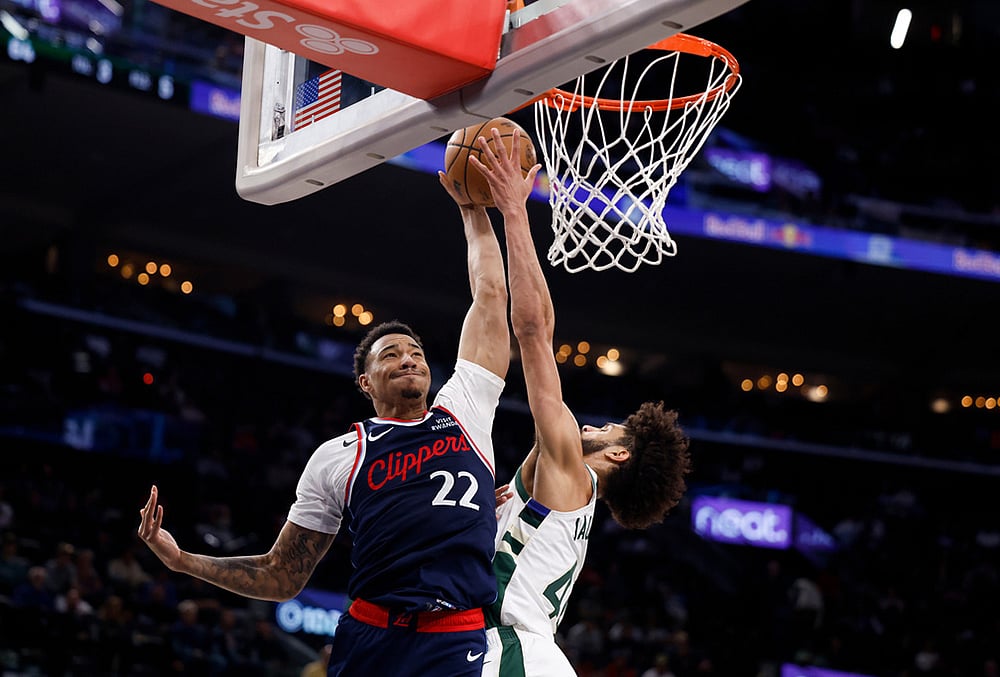 LA Clippers Vs Milwaukee Bucks NBA basketball-Jordan Miller