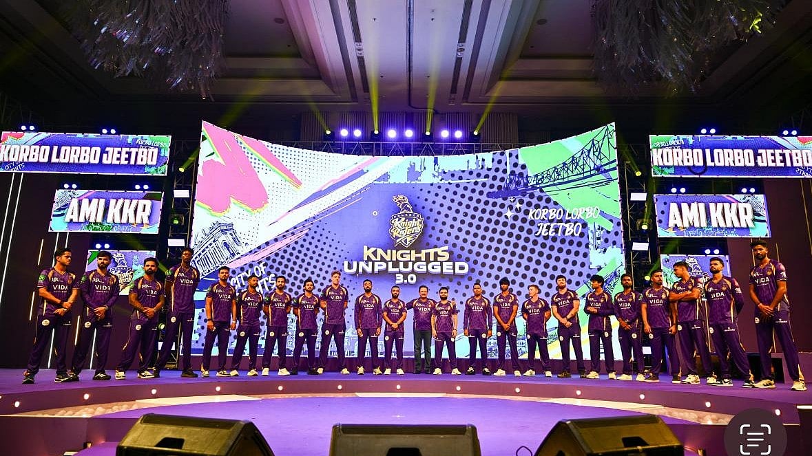 The KKR team posing together during the Knights Unplugged 3.0 event - Special Arrangement