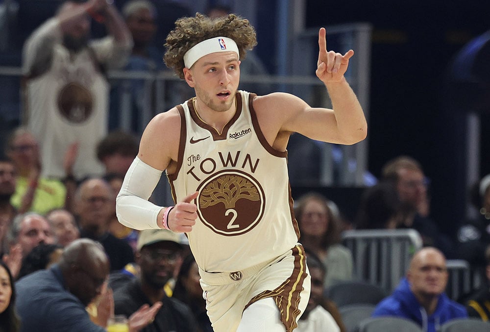 Golden State Warriors Vs Brooklyn Nets NBA basketball-Brandin Podziemski