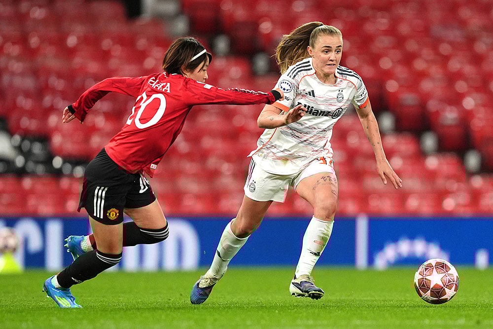 Womens Champions League soccer match: Manchester United vs Bayern Munich