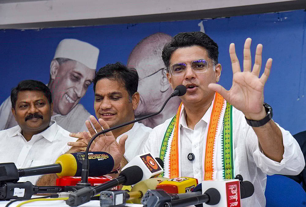 Kerala Polls: Sachin Pilot addresses press conference