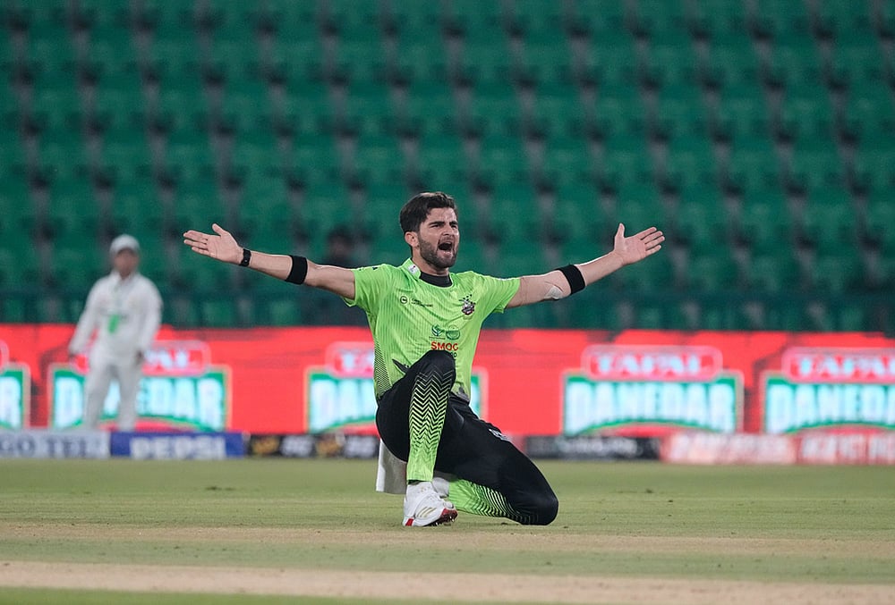 Lahore Qalandars Vs Hyderabad Kingsmen PSL 2026 photos-Shaheen Shah Afridi