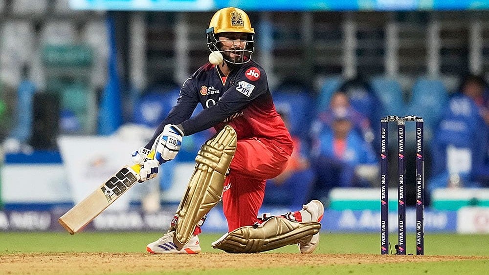 Rajat Patidar during RCB's IPL 2025 match against the Mumbai Indians - | Photo: AP/Rafiq Maqbool