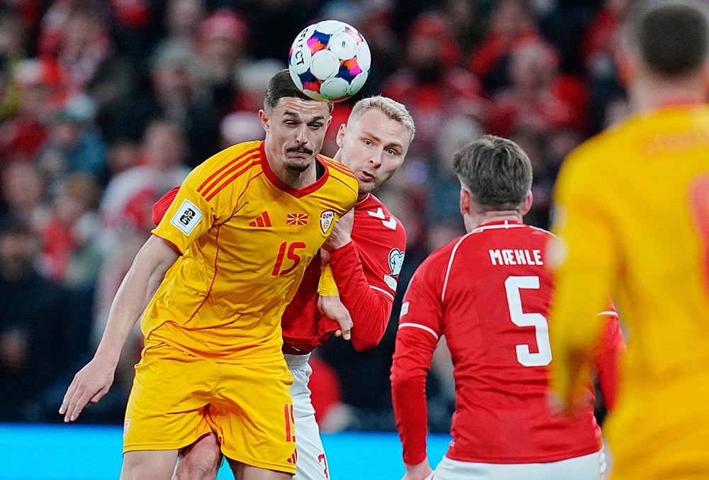 Denmark vs North Macedonia UEFA Playoff Semi-Finals-Elmin Rastoder
