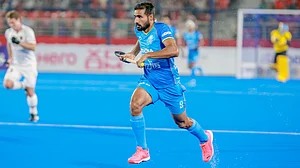 Hockey India : File photo of Indian hockey forward Gurjant Singh in action.