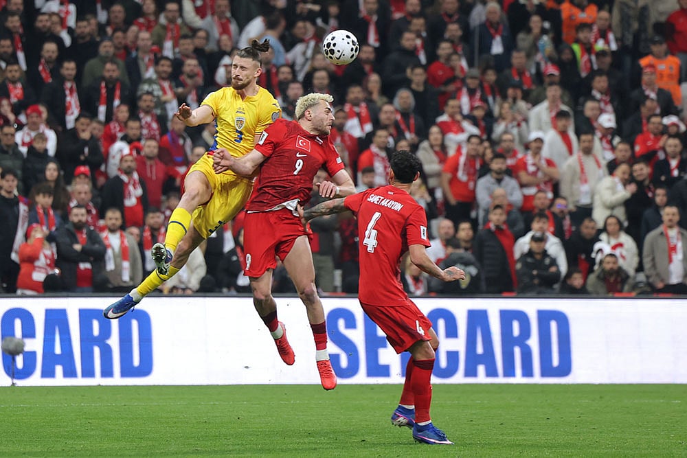 FIFA World Cup playoff semifinal soccer match: Romania vs Turkey