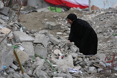 The destroyed building of Shajareh-ye Tayyibe Primary School is seen after a US-Israel strike in Minab that killed 185 people, including dozens of students and teachers, most of them children in Hormozgan, Iran.