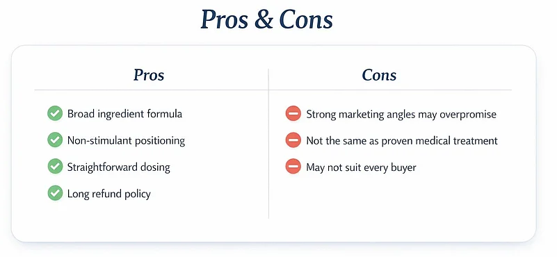 Pros and cons list for Paratoxil supplement