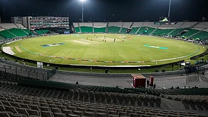 AP Photo/K.M. Chaudary : Peshawar Zalmi will take on Rawalpindi Pindiz in match 3 of PSL 2026 at the Gaddafi Stadium in Lahore on March 28, 2026.