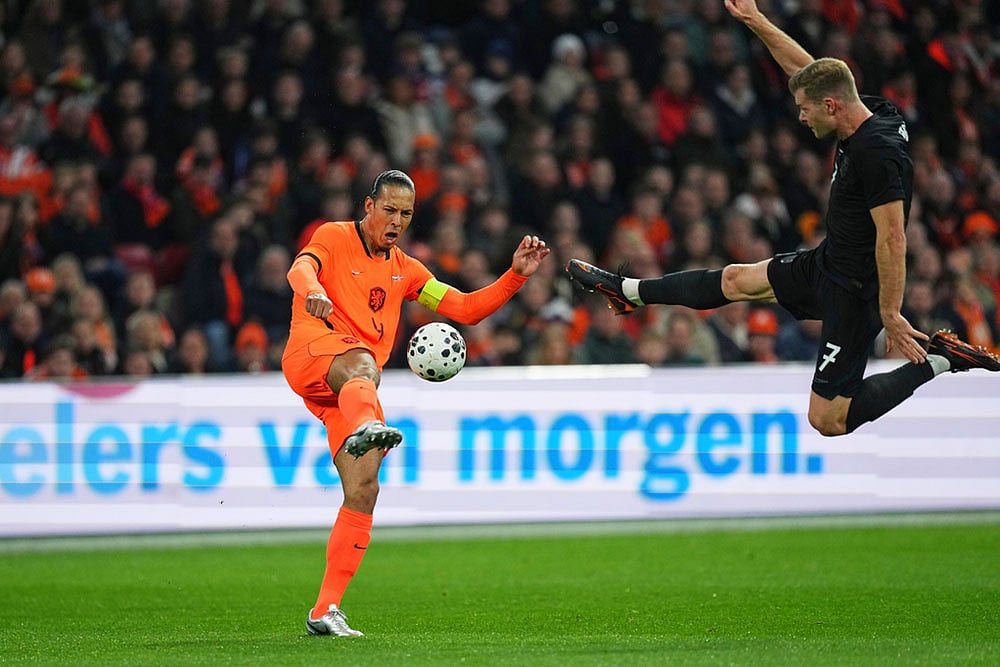 Netherlands Norway Soccer Virgil van Dijk