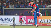 IPL 2026: Mitchell Starc Breaks Silence On Injury, Hits Back At Critics Over Delhi Capitals Absence | Photo: AP/Surjeet Yadav : IPL 2025: Mitchell Starc in action during LSG vs DC match.
