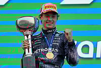 Japanese Grand Prix 2026: Kimi Antonelli Becomes Youngest F1 Championship Leader After Suzuka Masterclass | Photo: AP/Eugene Hoshiko : Mercedes driver Kimi Antonelli of Italy reacts on the podium after winning the Japanese Formula One Grand Prix at Suzuka in central Japan.