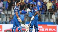 IPL 2026 Dispatch: Rohit Sharma Blasts Fastest Fifty In The League, Ajinkya Rahane Takes An Indirect Dig At CA AP Photo/Rafiq Maqbool : Mumbai Indians' captain Hardik Pandya, right, and Naman Dhir celebrate after won the match during the Indian Premier League cricket match between Mumbai Indians and Kolkata Knight Riders in Mumbai, India, Sunday, March 29, 2026