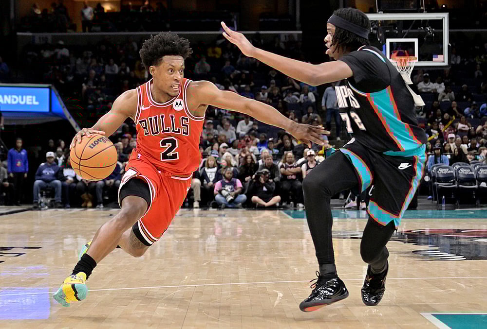 Memphis Grizzlies Vs Chicago Bulls NBA basketball-Collin Sexton