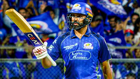 Rohit Sharma smashed his fastest IPL fifty against KKR