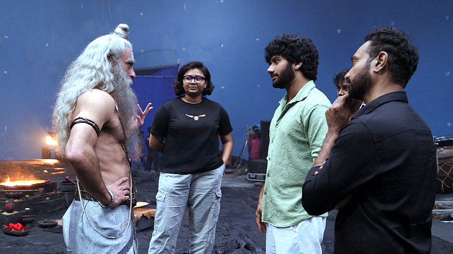 Akshaye Khanna's BTS pic Shukracharya from Mahakali - X/Prasanth Varma 