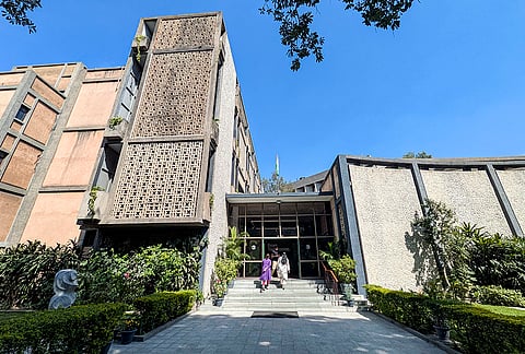 A view of Triveni Kala Sangam, a multidisciplinary arts centre founded by Bharatanatyam dancer Sundari Shridharani in 1950, in New Delhi. The institution recently marked its 75th anniversary. 