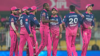 RR Vs CSK LIVE Score, IPL 2026: Archer Strikes In Second Spell, Gets Better Of Noor Ahmad | CSK - 82/8 (13) AP Photo : Rajasthan Royals' Jofra Archer, center without cap, celebrates with teammates the wicket of Chennai Super Kings' captain Ruturaj Gaikwad during the Indian Premier League cricket match between Chennai Super Kings and Rajasthan Royals in Guwahati, India, Monday, March 30, 2026.