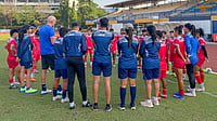 India At AFC U20 Women's Asian Cup 2026: Joakim Alexandersson Names 23-Member Squad AIFF : The India U20 women's football team trains along with coach Joakim Alexandersson.