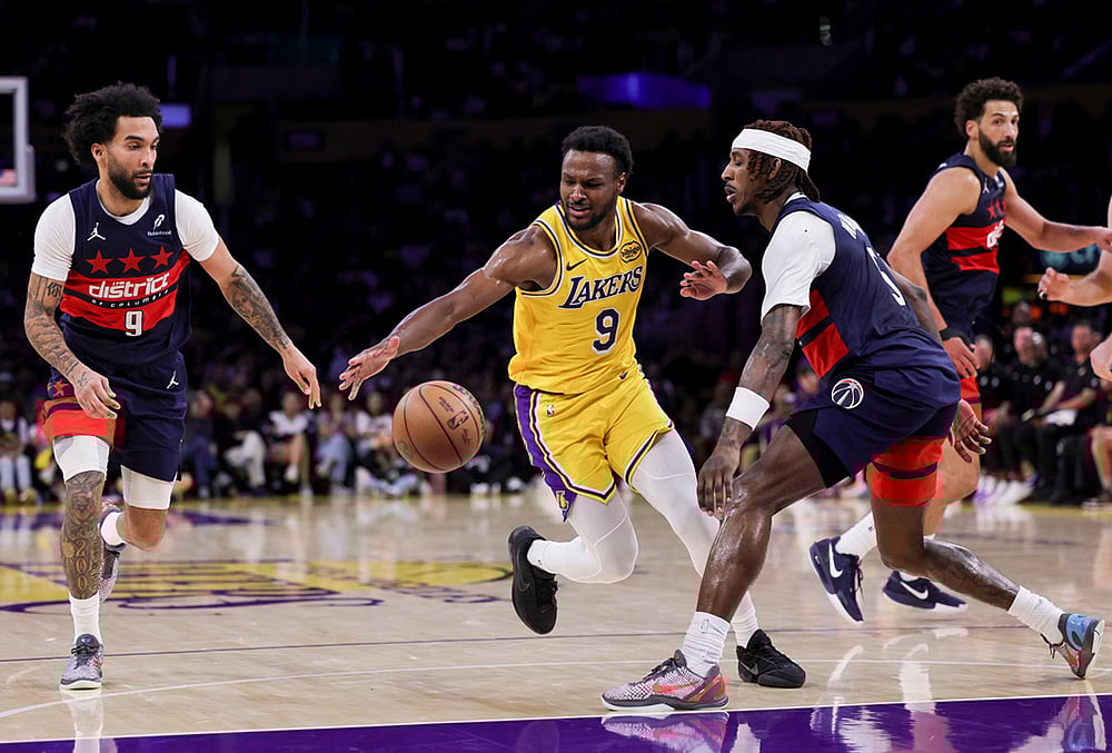 Los Angeles Lakers Vs Washington Wizards NBA basketball-Bronny James