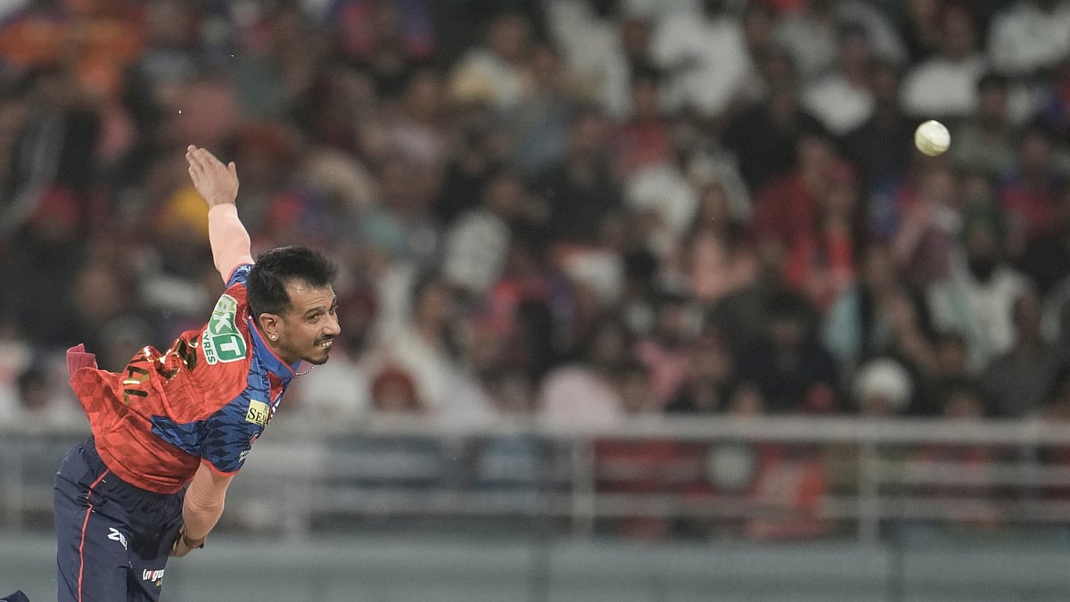 Punjab Kings' Yuzvendra Chahal bowls a delivery during the Indian Premier League cricket match between Gujarat Titans and Punjab Kings in New Chandigarh, India, Tuesday, March 31, 2026. - AP Photo