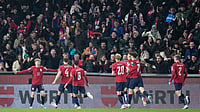 Czechia 1-0 Denmark LIVE Score, FIFA World Cup Play‑Offs Final: Sulc Strikes Early As Czech Lions Take Control (AP Photo/Petr David Josek) : Czechia's Pavel Sulc, left, celebrates after scoring the opening goal during the World Cup qualifying playoff final soccer match between Czechia and Denmark in Prague, Tuesday, March 31, 2026.