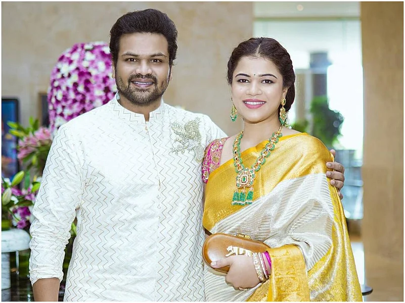 Monika Manchu and Manoj Manchu