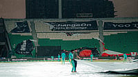 thepslt20/X : Lahore's Gaddafi Stadium under covers during Islamabad United vs Peshawar Zalmi PSL 2026 match. 
