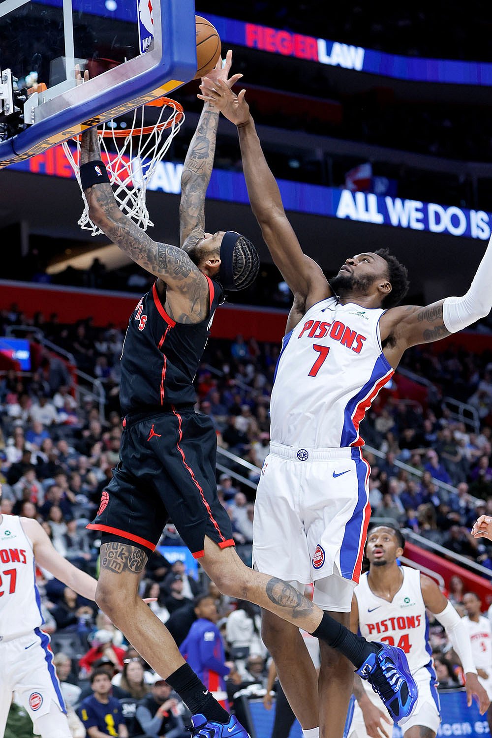 Detroit Pistons Vs Toronto Raptors NBA game-Brandon Ingram