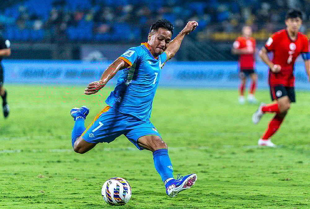India Vs Hong Kong, AFC Asian Cup 2027 Qualifiers Indias Lallianzuala Chhangte shoots 