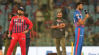 LSG Vs DC Toss Update, IPL 2026: Axar Patel's Delhi Capitals Bowling First In Lucknow - Check Playing XIs AP : Delhi Capitals' captain Axar Patel, right, speaks as Lucknow Super Giants' captain Rishabh Pant, left, looks on after the toss ahead of the Indian Premier League match in Lucknow.