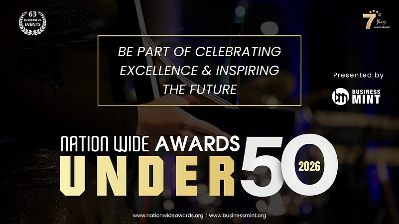 Promotional poster for Business Mint’s Nationwide Awards 50 Under 50 2026 event