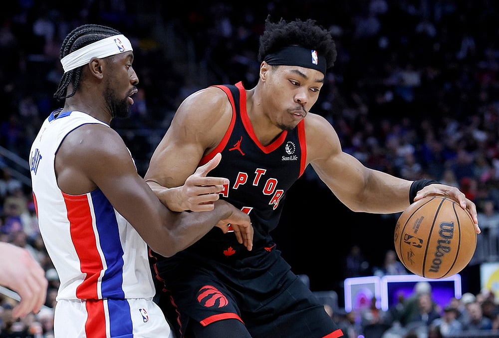 Detroit Pistons Vs Toronto Raptors NBA game-Scottie Barnes