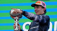 'Hopefully Soon': Kimi Antonelli Has A Special Message For Indian Formula 1 Fans AP : Mercedes driver Kimi Antonelli of Italy reacts on the podium after winning the Japanese Formula One Grand Prix at Suzuka in central Japan.