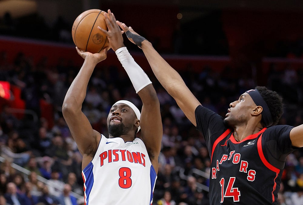 Detroit Pistons Vs Toronto Raptors NBA game-Caris LeVert