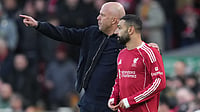 FA Cup Quarter-Finals Preview: Key Matchups, Players To Watch, Injury List – All You Need To Know | Photo: AP/Jon Super : Liverpool's manager Arne Slot talks to Mohamed Salah during the Premier League soccer match between Liverpool and Tottenham in Liverpool, England, Sunday, March 15, 2026.