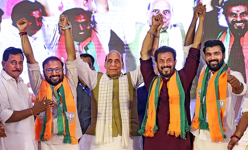 Kerala polls: Rajnath in Thiruvananthapuram