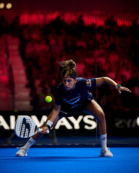 Beatriz Gonzalez Fernandez during the finals of the Miami Premier Padel P1, United States on March 29, 2026.