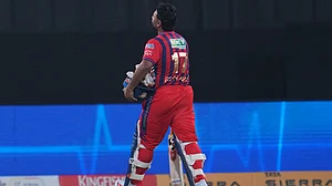 | Photo: AP/Manish Swarup : Lucknow Super Giants' captain Rishabh Pant walks off the field after losing his wicket during the Indian Premier League cricket match between Lucknow Super Giants and Delhi Capitals in Lucknow, India, Wednesday, April 1, 2026.