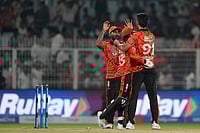 KKR Vs SRH, IPL 2026: See Best Photos From Indian Premier League Match 6 At Kolkata's Eden Gardens | Photo: AP/Bikas Das : Sunrisers Hyderabad's Jaydev Unadkat, right, Sunrisers Hyderabad's captain Ishan Kishan, centre, celebrates after winning the Indian Premier League match aganist Kolkata Knight Riders in Kolkata, India.