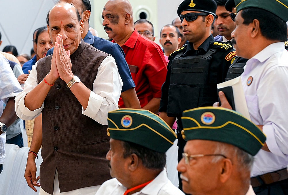 Rajnath Singh in Thiruvananthapuram