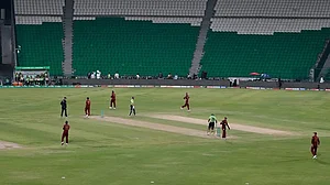| Photo: AP/K.M. Chaudary : A view of the Gaddafi Stadium, where opening cricket match of the Pakistan Super League match.